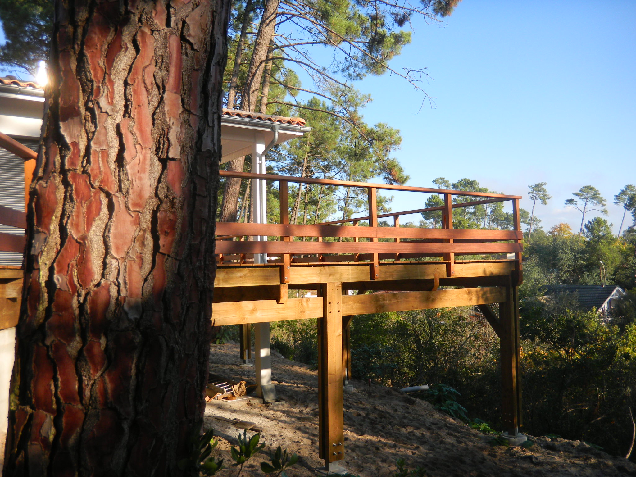 terrasse pilotis profil